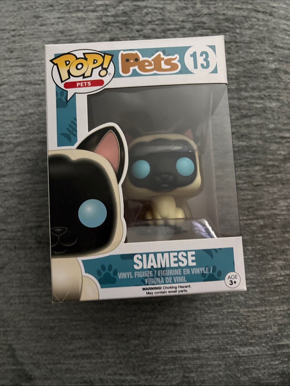 Funko Pets Siamese Pop! Figure - Cream, Black & Blue